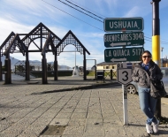 Wilma conhecendo um pouco de Ushuaia